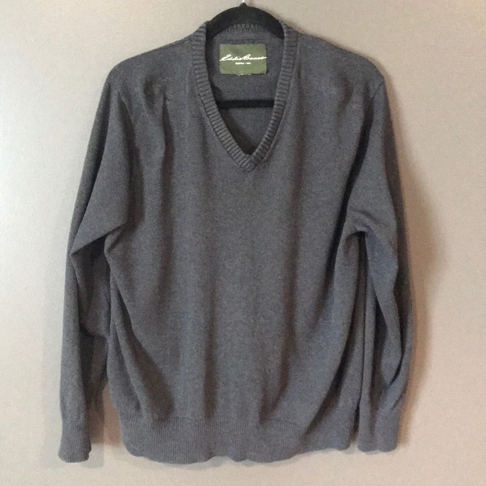 Eddie Bauer Gray Pullover Sweater